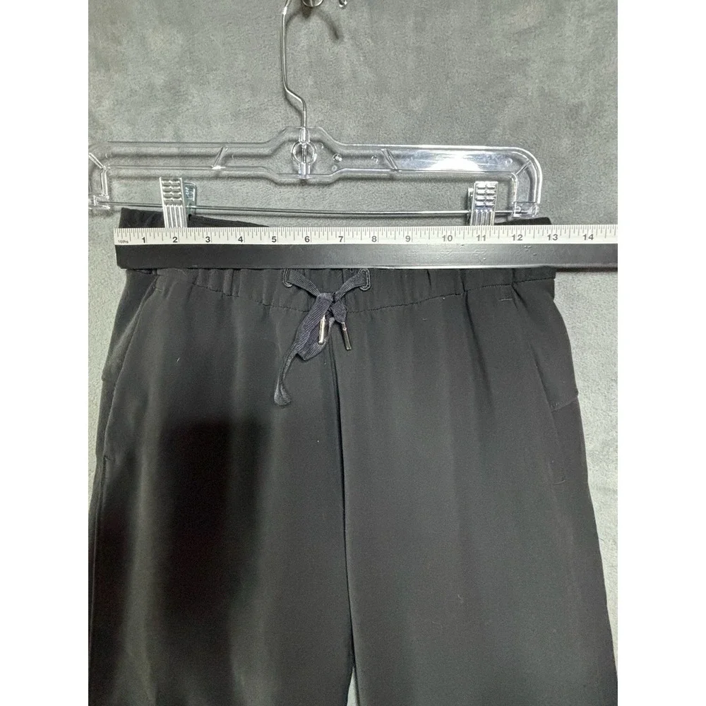 Lululemon Women Black Mid Rise Wide Leg Cropped Pull On Pants Size 2 Boho